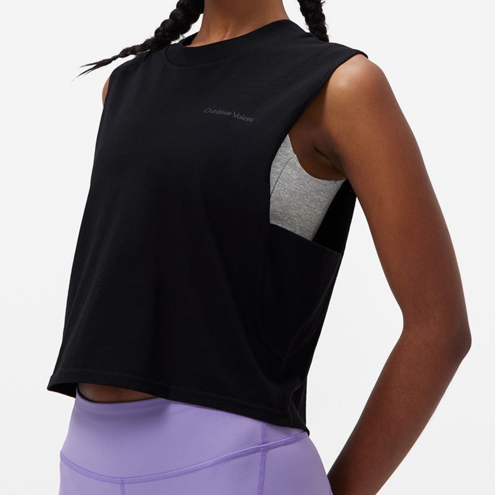 Outdoor Voices Everyday Boyfriend Tank | Small | Black